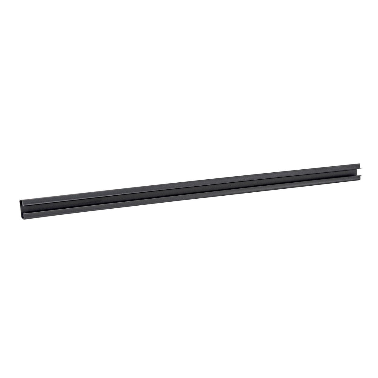 Slatwall plank insert plastic  2400 mm L T" Shape" S3613BK