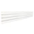 Slatwall Top/Bottom Plank with 3 Inserts - White L2400 x H400 x T18