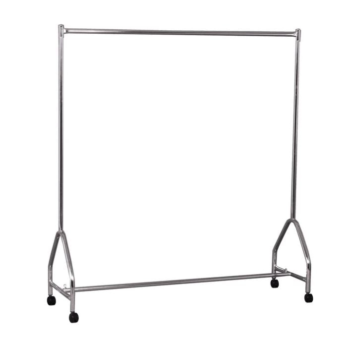 RENTAL Fashion Clothes Rack Single Rail with Castors (RENTR1070CH