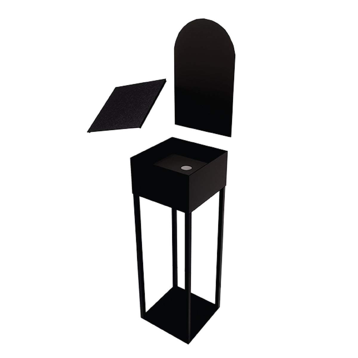 Metal Pedestal  - W350 x D350 x H1007