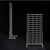 Slatwall Mesh Panel Legs Set For Freestanding Unit
