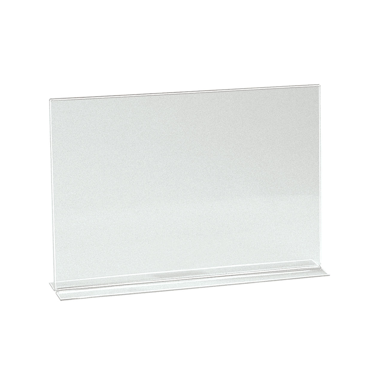 Double Sided A4 Landscape Acrylic Sign Holder - D70 Base