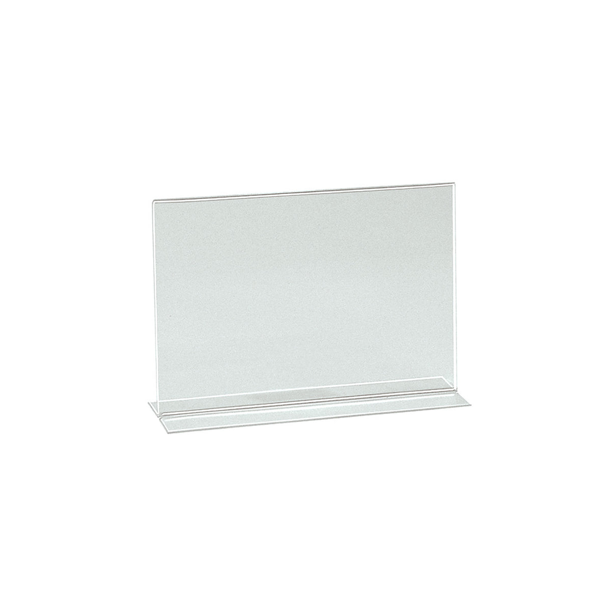 Double Sided A5 Landscape Acrylic Sign Holder - D70 Base