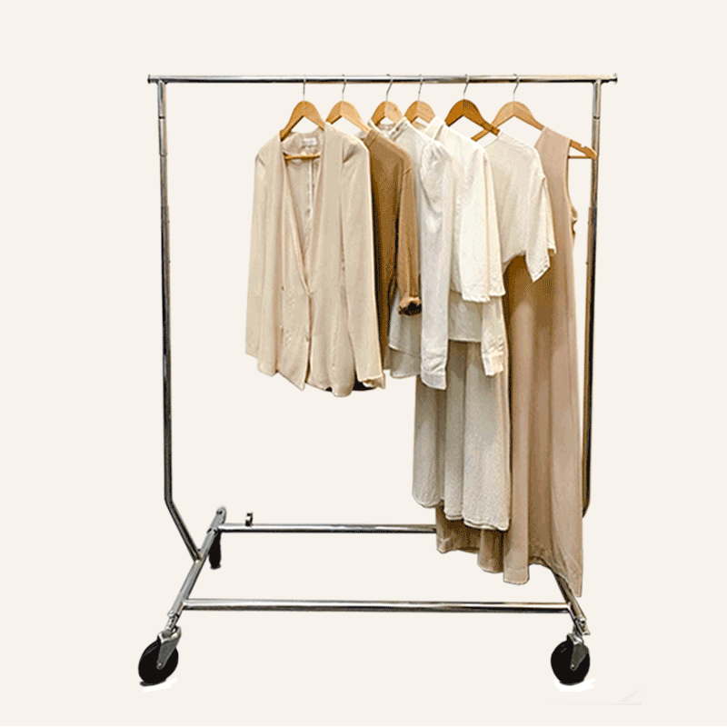 RENTAL Collapsible Rack Single Rail Castors (RENTR1233.1CH)